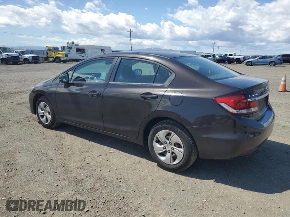 2013 Honda Civic LX z VIN 2HGFB2F50DH577942, wystawiony jako Copart lot #56522225 z przebiegiem 121 156 mil mil oraz Szkoda całkowita • Salvage title. Historia ofert i sprzedaży dostępna na DreamBid. Obrazek 2.