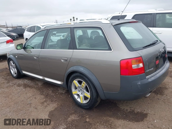 2003 Audi allroad A6 V8 with VIN WA1YD54B83N046581, listed as a IAAI auction lot 41885626 with 80,720 mi miles and . Bid and sale history available at DreamBid. Image 3.