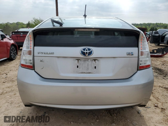 2010 Toyota Prius II with VIN JTDKN3DU5A5181691, listed as a Copart auction lot 52583355 with 191,452 mi miles and Salvage Title. Bid and sale history available at carsss.com. Image 6.