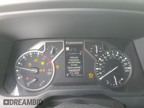 2022 Toyota Tundra 4WD SR5 with VIN 5TFLA5DB2NX024401, listed as a Copart auction lot 45866885 with 31,223 mi miles and Salvage Title. Bid and sale history available at carsss.com. Image 9.