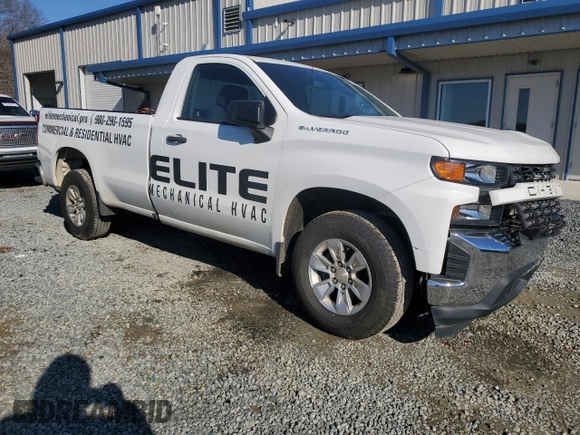 2021 Chevrolet Silverado 1500 Work Truck with VIN 3GCNWAEF7MG270058, listed as a Copart auction lot 89109935 with 65,155 mi miles and Salvage Title. Bid and sale history available at carsss.com. Image 4.