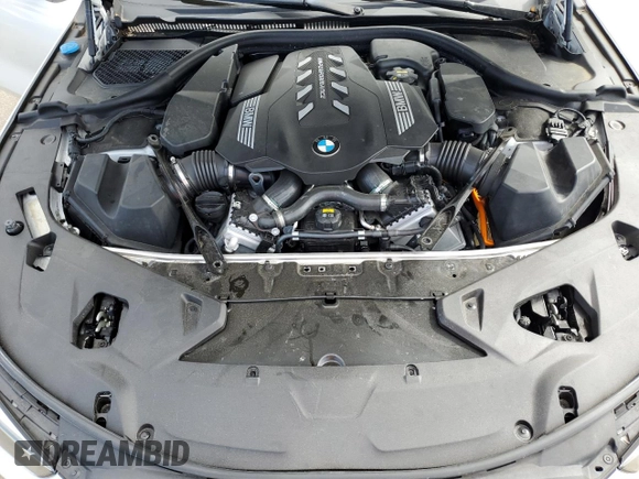 2019 BMW 8 Series M850i xDrive with VIN WBAFY4C54KBX29575, listed as a Copart auction lot 71558594 with 37,627 mi miles and Salvage title. Bid and sale history available at DreamBid. Image 11.