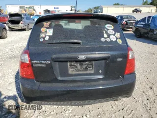 2008 Kia Spectra with VIN KNAFE161685016250, listed as a Copart auction lot 71382894 with 212,659 mi miles and Salvage Title. Bid and sale history available at carsss.com. Image 6.