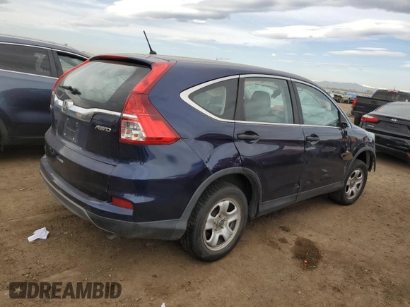 2015 Honda CR-V LX with VIN 2HKRM4H3XFH606824, listed as a Copart auction lot 52191145 with 148,720 mi miles and Salvage Title. Bid and sale history available at DreamBid. Image 3.