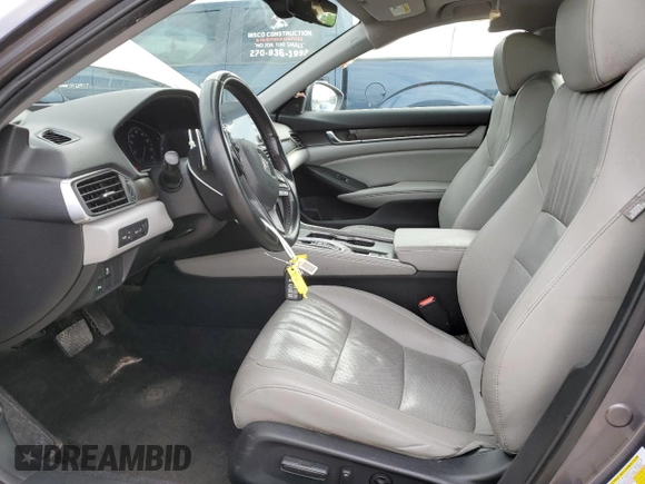 2019 Honda Accord Touring with VIN 1HGCV2F95KA017407, listed as a Copart auction lot 58015325 with 252,387 mi miles and Salvage title. Bid and sale history available at DreamBid. Image 7.