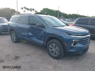 2024 Chevrolet Traverse FWD LT with VIN 1GNERGKS1RJ202864, listed as a IAAI auction lot 41633590 with 3,421 mi miles. Bid and sale history available at carsss.com. Image 1.