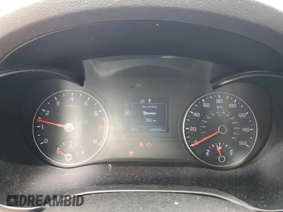 2016 Kia Optima LX with VIN 5XXGT4L3XGG020431, listed as a Copart auction lot 57244075 with 149,939 mi miles and Salvage title. Bid and sale history available at DreamBid. Image 9.