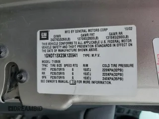 2003 Chevrolet Blazer LS z VIN 1GNDT13X23K120941, wystawiony jako Copart lot #47220845 z przebiegiem 100 245 mil mil oraz Szkoda całkowita • Salvage title. Historia ofert i sprzedaży dostępna na DreamBid. Obrazek 15.