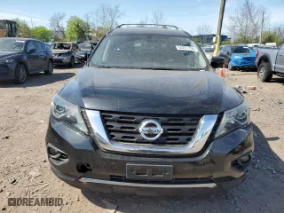 2017 Nissan Pathfinder S with VIN 5N1DR2MM5HC672187, listed as a Copart auction lot 54257755 with 114,928 mi miles and Clean Title. Bid and sale history available at carsss.com. Image 5.