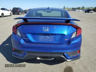 2017 Honda Civic Si with VIN 2HGFC3A55HH752606, listed as a Copart auction lot 46866185 with 118,662 mi miles and Salvage Title. Bid and sale history available at DreamBid. Image 6.