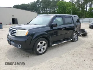 2013 Honda Pilot EX-L with VIN 5FNYF4H55DB023063, listed as a Copart auction lot 59733295 with 110,558 mi miles and Salvage title. Bid and sale history available at DreamBid. Image 1.