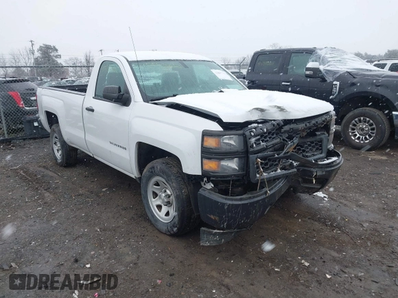 2015 Chevrolet Silverado 1500 Work Truck with VIN 1GCNCPEH5FZ326546, listed as a IAAI auction lot 41554204 with 27,053 mi miles and . Bid and sale history available at DreamBid. Image 1.