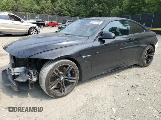 2015 BMW M4 with VIN WBS3R9C54FF708894, listed as a Copart auction lot 66122274 with 75,693 mi miles and Salvage Title. Bid and sale history available at carsss.com. Image 1.