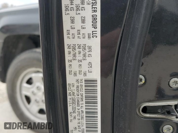 2011 Jeep Patriot Sport with VIN 1J4NF1GB5BD122246, listed as a Copart auction lot 80348974 with 103,358 mi miles and Salvage Title. Bid and sale history available at carsss.com. Image 15.