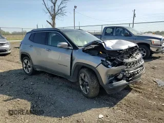 2018 Jeep Compass Limited with VIN 3C4NJDCB4JT372596, listed as a Copart auction lot 53936355 with 102,744 mi miles and Salvage title. Bid and sale history available at DreamBid. Image 14.