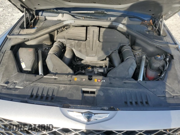 2022 Genesis GV80 Advanced Plus with VIN KMUHCESC3NU075805, listed as a Copart auction lot 64077985 with 29,544 mi miles and Salvage title. Bid and sale history available at DreamBid. Image 12.