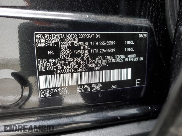 2023 Toyota Venza LE with VIN JTEAAAAH0PJ146328, listed as a Copart auction lot 49831234 with 5,075 mi miles. Bid and sale history available at carsss.com. Image 13.