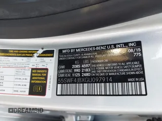 2016 Mercedes-Benz C 300 with VIN 55SWF4JBXGU097914, listed as a IAAI auction lot 41558924 with 99,335 mi miles and . Bid and sale history available at carsss.com. Image 9.