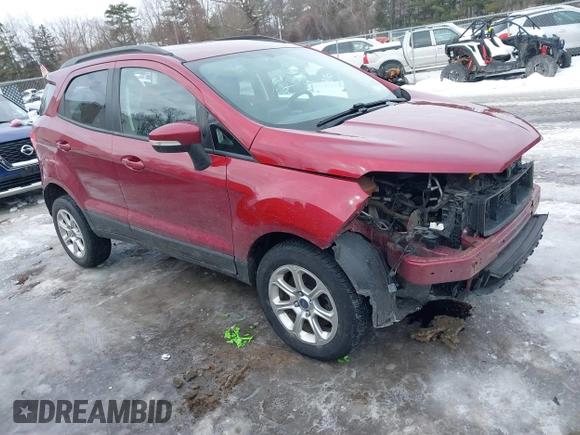 2019 Ford EcoSport SE z VIN MAJ6S3GL4KC296248, wystawiony jako IAAI lot #41630714 z przebiegiem 96 878 mil mil oraz . Historia ofert i sprzedaży dostępna na DreamBid. Obrazek 1.