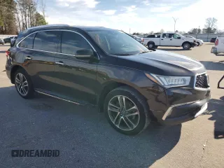 2017 Acura MDX Advance with VIN 5FRYD3H8XHB007018, listed as a Copart auction lot 45376275 with 116,938 mi miles and Salvage title. Bid and sale history available at DreamBid. Image 4.
