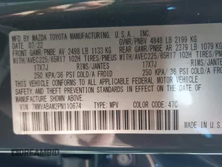 2023 Mazda CX-50 S Select with VIN 7MMVABAM2PN110674, listed as a IAAI auction lot 42014100 with 36,827 mi miles and . Bid and sale history available at DreamBid. Image 9.