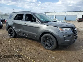 2019 Ford Explorer Sport with VIN 1FM5K8GT4KGB04107, listed as a Copart auction lot 51049395 with 88,800 mi miles and Salvage Title. Bid and sale history available at carsss.com. Image 4.