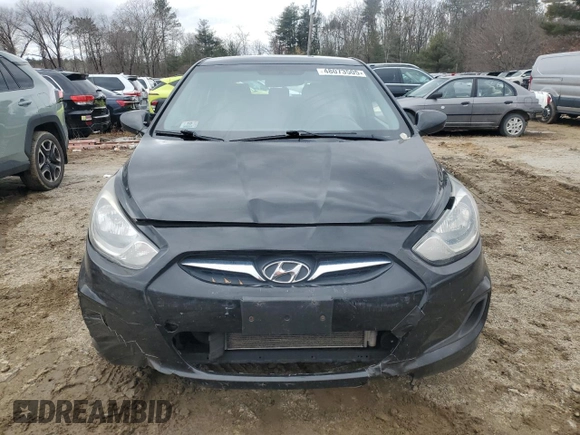 2013 Hyundai Accent GS with VIN KMHCT5AE7DU135465, listed as a Copart auction lot 48073505 with 147,389 mi miles and Clean Title. Bid and sale history available at carsss.com. Image 5.