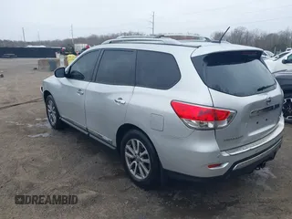 2014 Nissan Pathfinder S with VIN 5N1AR2MM3EC727461, listed as a IAAI auction lot 41789367 with 125,341 mi miles and . Bid and sale history available at DreamBid. Image 3.