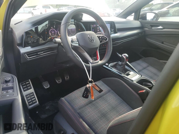 2023 Volkswagen Golf GTI 40th Anniversary Edition with VIN WVW9A7CD5PW173516, listed as a Copart auction lot 68307804 with 14,910 mi miles and Salvage Title. Bid and sale history available at carsss.com. Image 8.