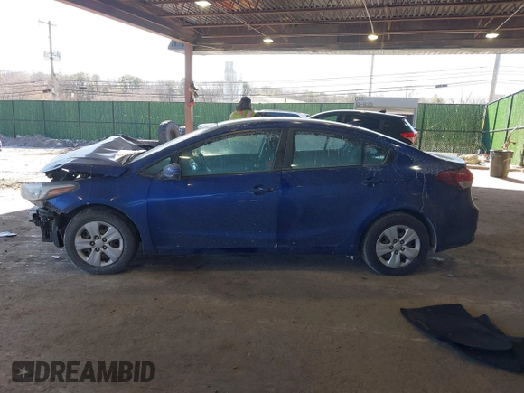 2017 Kia Forte LX with VIN 3KPFL4A79HE052430, listed as a IAAI auction lot 41632707 with 129,535 mi miles. Bid and sale history available at carsss.com. Image 14.