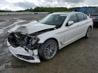 2018 BMW 5 Series 530i xDrive with VIN WBAJA7C53JWC75572, listed as a Copart auction lot 51467985 with 53,379 mi miles and Salvage Title. Bid and sale history available at carsss.com. Image 1.