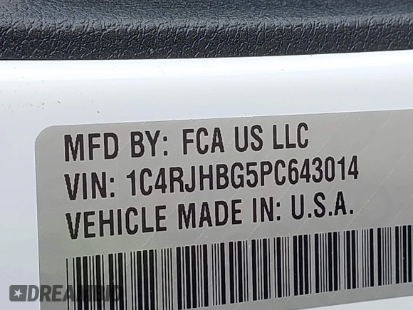 2023 Jeep Grand Cherokee Limited with VIN 1C4RJHBG5PC643014, listed as a IAAI auction lot 42352689 with 17,039 mi miles and . Bid and sale history available at DreamBid. Image 9.