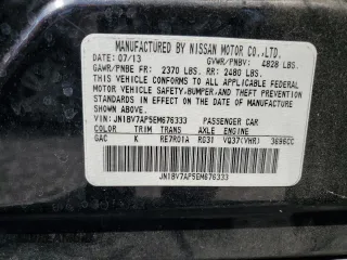 2014 Infiniti Q50 Sport with VIN JN1BV7AP5EM676333, listed as a Copart auction lot 51488305 with 229,972 mi miles and Clean Title. Bid and sale history available at DreamBid. Image 12.