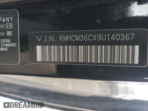 2009 Hyundai Accent GS с VIN KMHCM36CX9U140367, выставлен на аукционе Copart как лот 84389354 с пробегом 134 027 миль миль и Списание • Salvage title. История ставок и продаж доступна на DreamBid. Изображение 12.