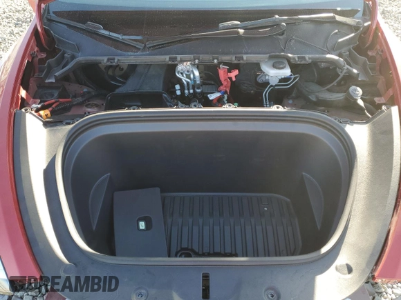 2023 Tesla Model Y Long Range with VIN 7SAYGDEE7PA044888, listed as a Copart auction lot 48538335 with 25,621 mi miles and Salvage Title. Bid and sale history available at DreamBid. Image 12.