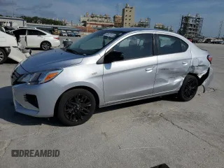 2022 Mitsubishi Mirage ES z VIN ML32FUFJ0NHF05453, wystawiony jako Copart lot #53673125 z przebiegiem 50 565 mil mil oraz Szkoda całkowita • Salvage title. Historia ofert i sprzedaży dostępna na DreamBid. Obrazek 1.