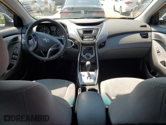 2013 Hyundai Elantra GLS with VIN 5NPDH4AE6DH374729, listed as a Copart auction lot 65541973 with 105,181 mi miles and Salvage title. Bid and sale history available at DreamBid. Image 8.