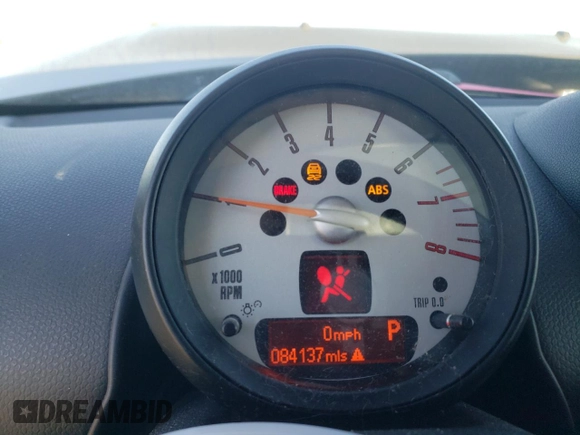 2012 MINI Countryman with VIN WMWZB3C58CWM03815, listed as a Copart auction lot 50097405 with 84,137 mi miles and Salvage Title. Bid and sale history available at DreamBid. Image 9.