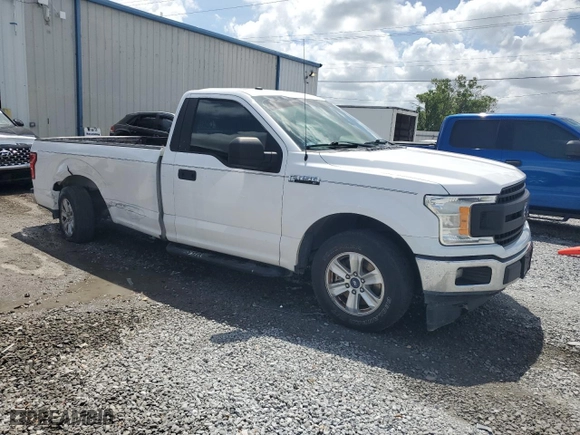 2019 Ford F-150 XL with VIN 1FTMF1CBXKKD95007, listed as a Copart auction lot 51616095 with 156,260 mi miles and Salvage Title. Bid and sale history available at carsss.com. Image 4.