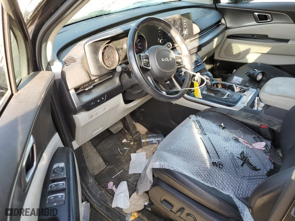 2022 Kia Carnival LXS with VIN KNDNB4H3XN6107387, listed as a Copart auction lot 70872604 with 53,137 mi miles and Salvage Title. Bid and sale history available at carsss.com. Image 8.
