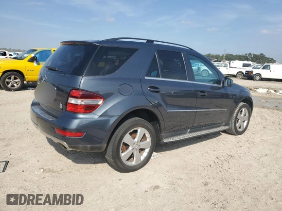 2011 Mercedes-Benz M 350 with VIN 4JGBB5GB6BA624398, listed as a Copart auction lot 45705375 with 110,699 mi miles and Salvage title. Bid and sale history available at DreamBid. Image 3.