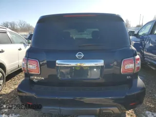 2020 Nissan Armada SL with VIN JN8AY2NCXLX518581, listed as a Copart auction lot 38873594 with 0 mi miles and Salvage Title. Bid and sale history available at carsss.com. Image 6.