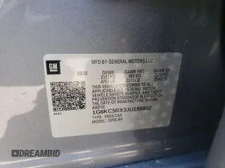 2018 Cadillac CT6 Luxury RWD z VIN 1G6KC5RX3JU159802, wystawiony jako Copart lot #54256745 z przebiegiem Nie podano mil oraz Szkoda całkowita • Salvage title. Historia ofert i sprzedaży dostępna na DreamBid. Obrazek 12.