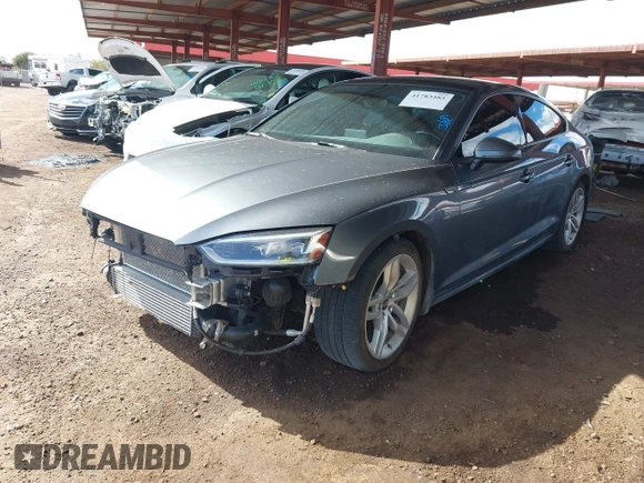 2019 Audi A5 Sportback Premium with VIN WAUANCF51KA060972, listed as a IAAI auction lot 41783485 with 98,456 mi miles. Bid and sale history available at carsss.com. Image 19.