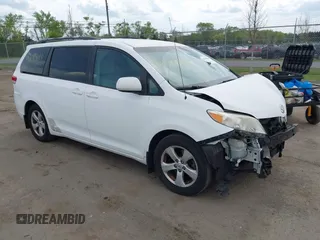 2011 Toyota Sienna LE AAS with VIN 5TDKK3DC0BS028826, listed as a IAAI auction lot 42099484 with 143,745 mi miles and . Bid and sale history available at DreamBid. Image 1.