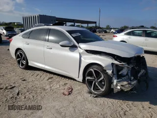 2020 Honda Accord Sport z VIN 1HGCV1F34LA142714, wystawiony jako Copart lot #58873135 z przebiegiem 51 511 mil mil oraz Nie do naprawy • Non repairable. Historia ofert i sprzedaży dostępna na DreamBid. Obrazek 4.