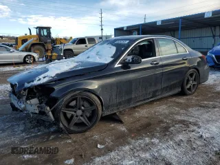 2015 Mercedes-Benz C-Class C 400 with VIN 55SWF6GB5FU010065, listed as a Copart auction lot 89392505 with 72,998 mi miles and Salvage Title. Bid and sale history available at carsss.com. Image 1.