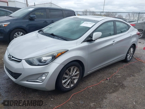 2015 Hyundai Elantra SE with VIN 5NPDH4AEXFH599545, listed as a IAAI auction lot 42017312 with 151,453 mi miles and . Bid and sale history available at DreamBid. Image 17.