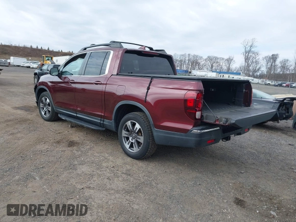 2018 Honda Ridgeline RTL-T with VIN 5FPYK3F69JB010983, listed as a IAAI auction lot 41781716 with 45,494 mi miles and . Bid and sale history available at DreamBid. Image 3.