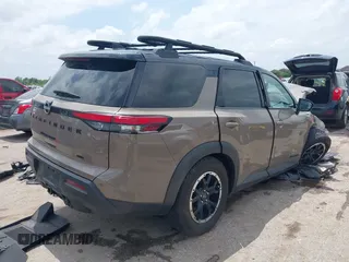 2023 Nissan Pathfinder Rock Creek with VIN 5N1DR3BD9PC228981, listed as a IAAI auction lot 42074519 with 34,763 mi miles and . Bid and sale history available at DreamBid. Image 4.